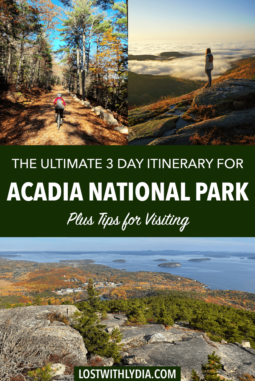 Learn how to spend 3 days in Acadia National Park with this epic Acadia itinerary! Learn about the best hikes, scenic views and food for a trip to Acadia.