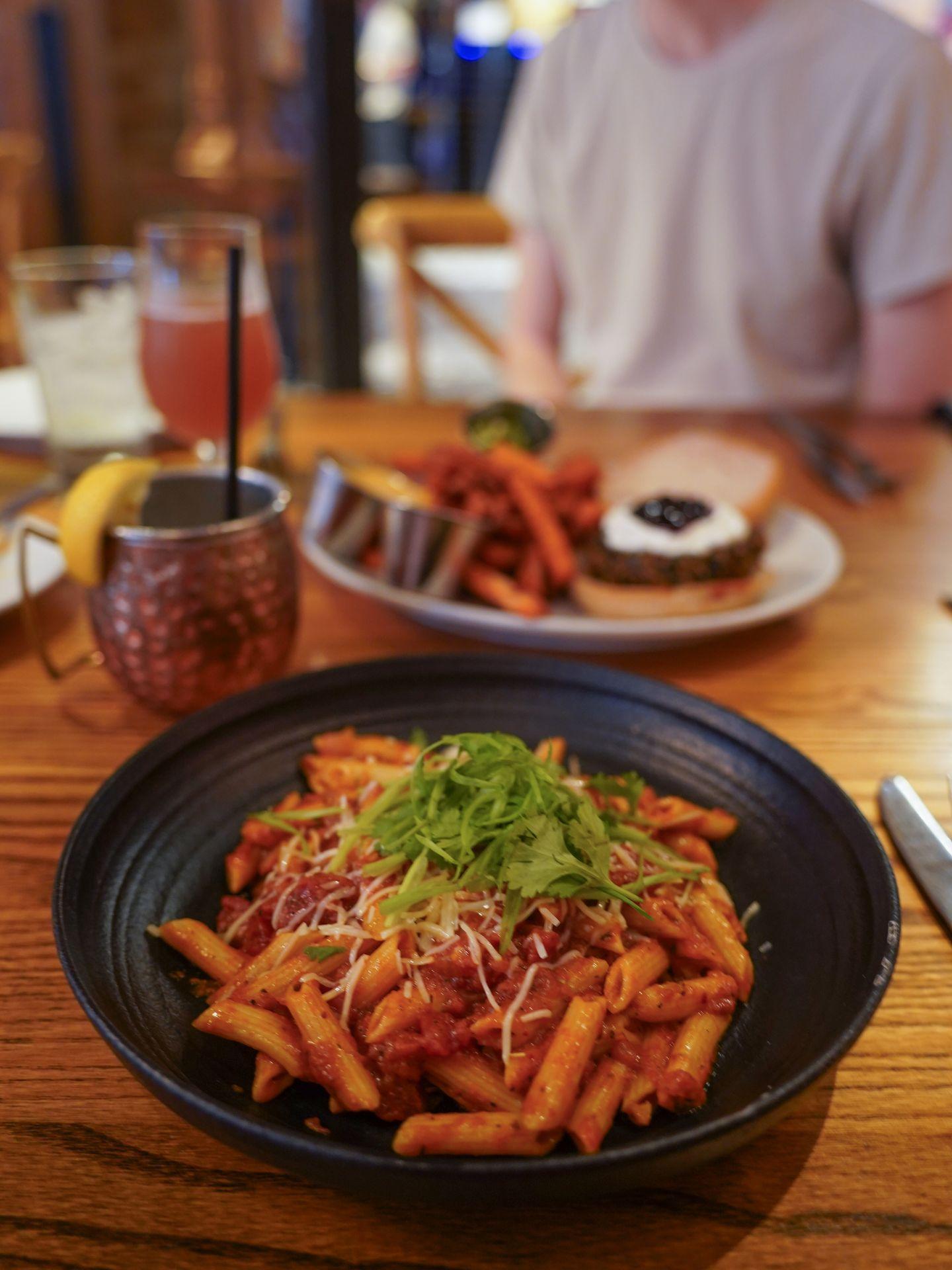 A bowl of penne from the Black Sheep Social Club