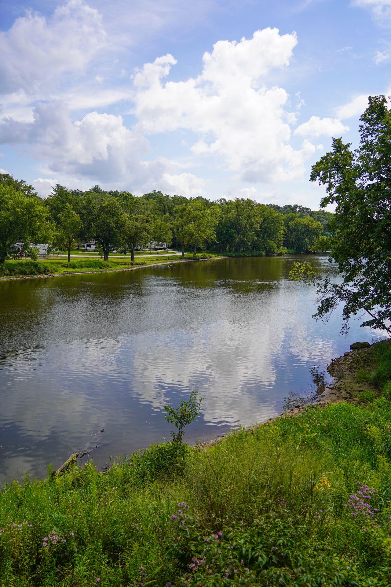 The Wapsipinicon River in Pinicon Ridge Park