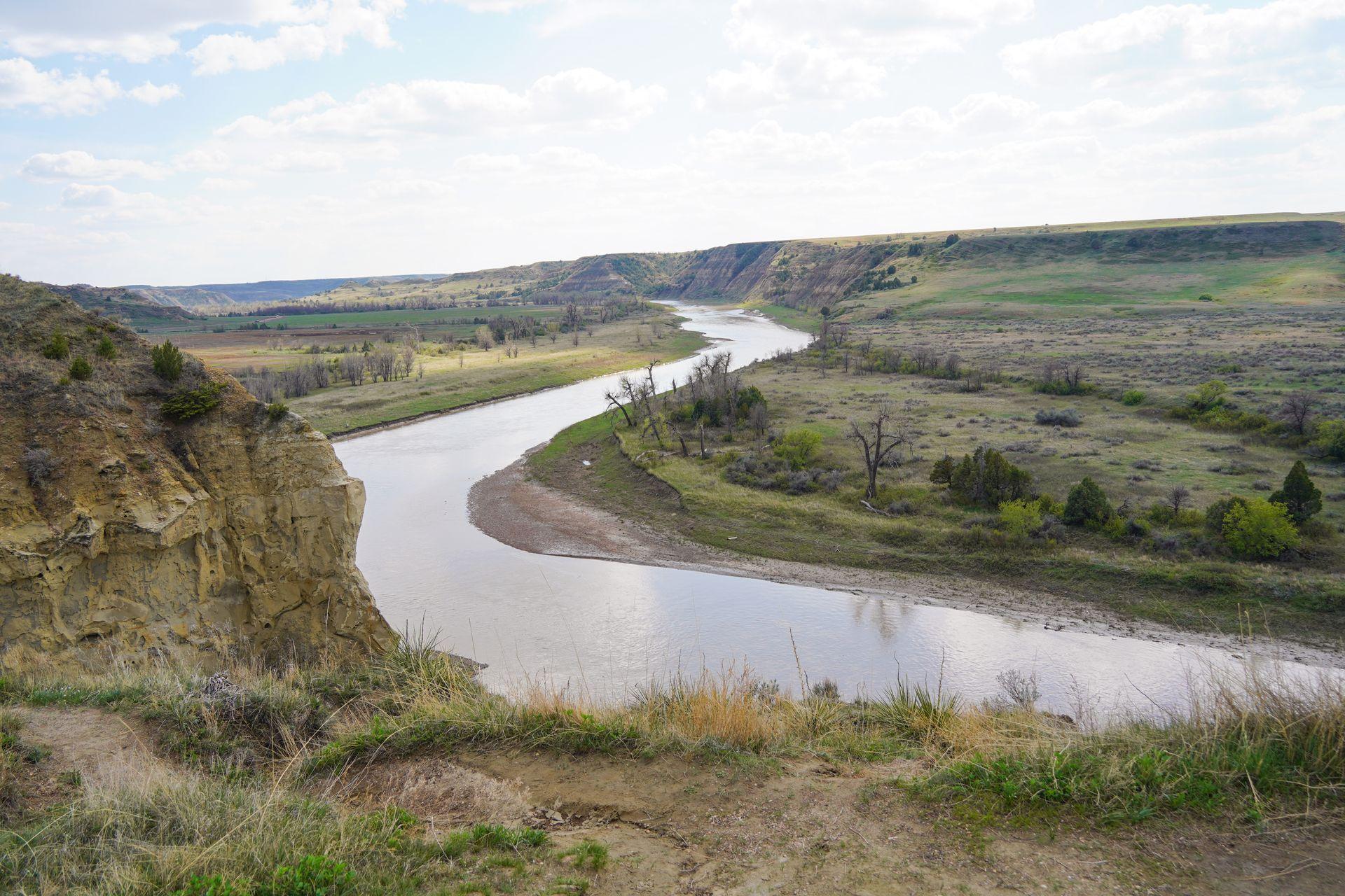 A bend in a river seen from the Wind Canyon Trail