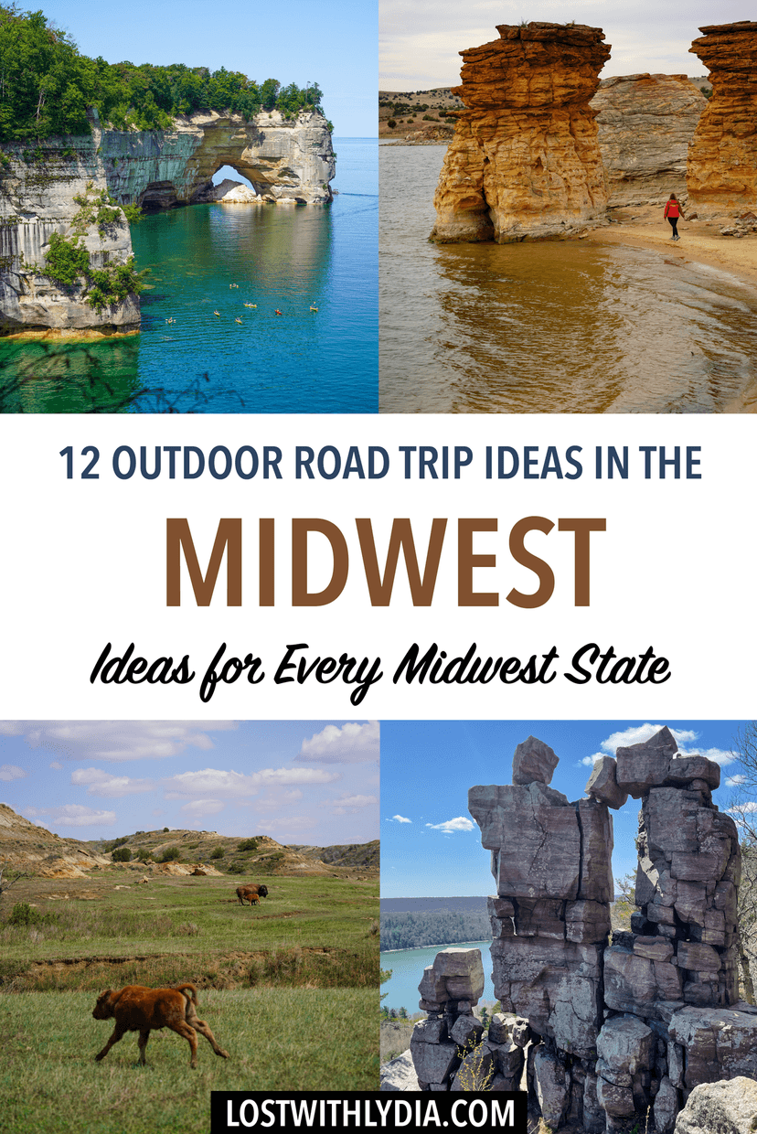 This list of the best road trips in the Midwest is sure to inspire your next Midwest vacation! From badlands to waterfalls, the midwest has so much to offer.