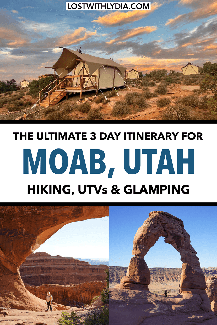 Learn how to spend 3 days in Moab with this helpful itinerary! Visit Arches and Canyonlands, enjoy the best food in Moab, ride a UTV and more.