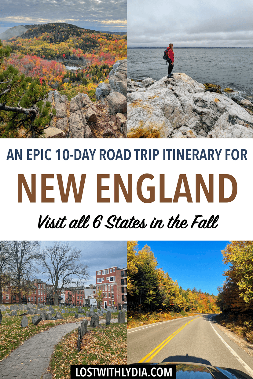 Use this epic 10-day New England road trip itinerary to plan a memorable road trip! This itinerary covers all 6 Northeast states and is full of hiking and more.