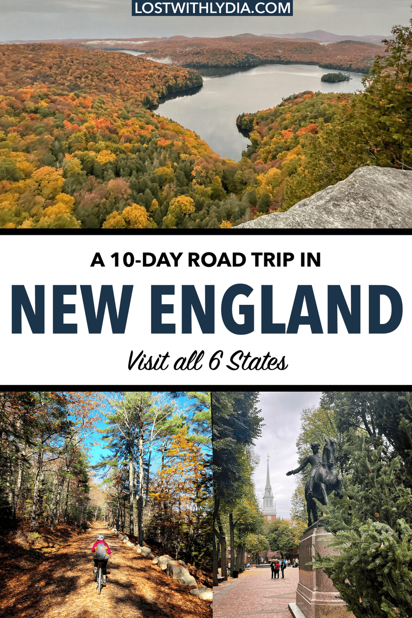 Use this epic 10-day New England road trip itinerary to plan a memorable road trip! This itinerary covers all 6 Northeast states and is full of hiking and more.