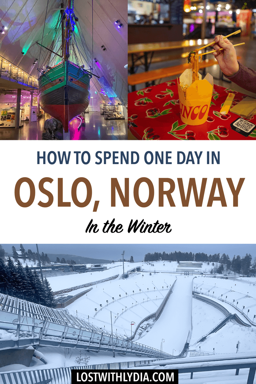 Discover how to spend one day in Oslo in the winter! This Oslo itinerary includes museums, scenic views, food and more.