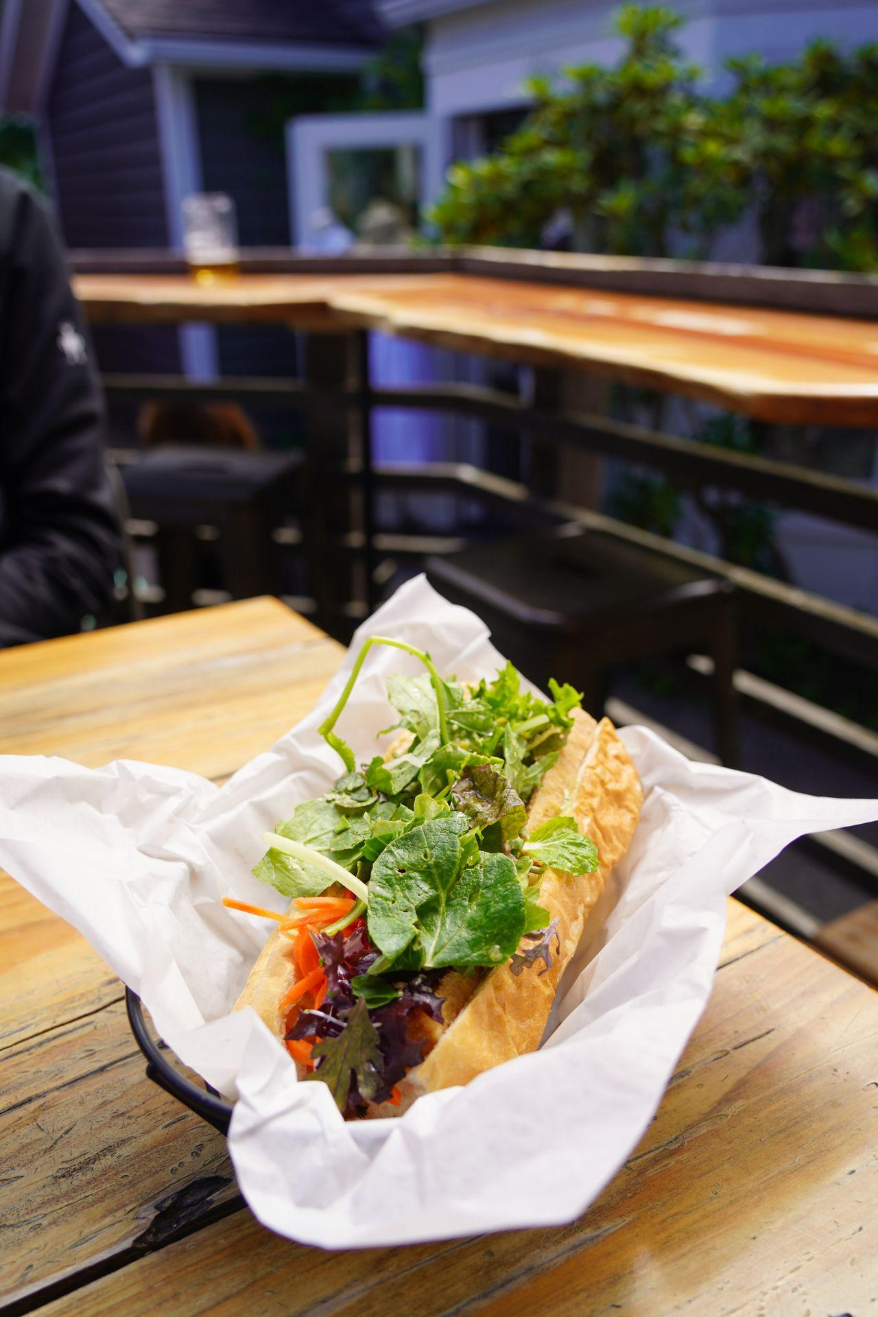 A bahn mi from West Side Kitchen