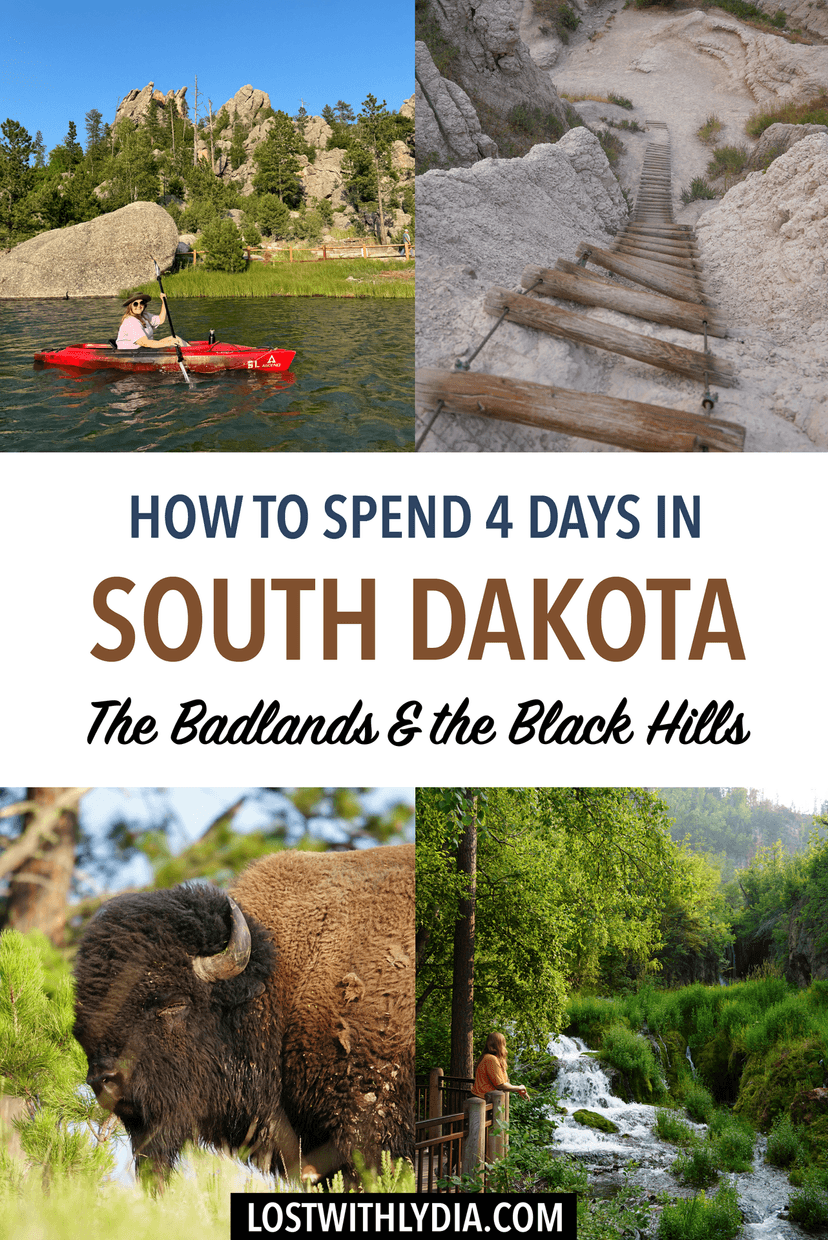 Plan the perfect road trip through the Badlands and Black Hills, South Dakota! This 4 day South Dakota itinerary includes hiking, hotels and more.