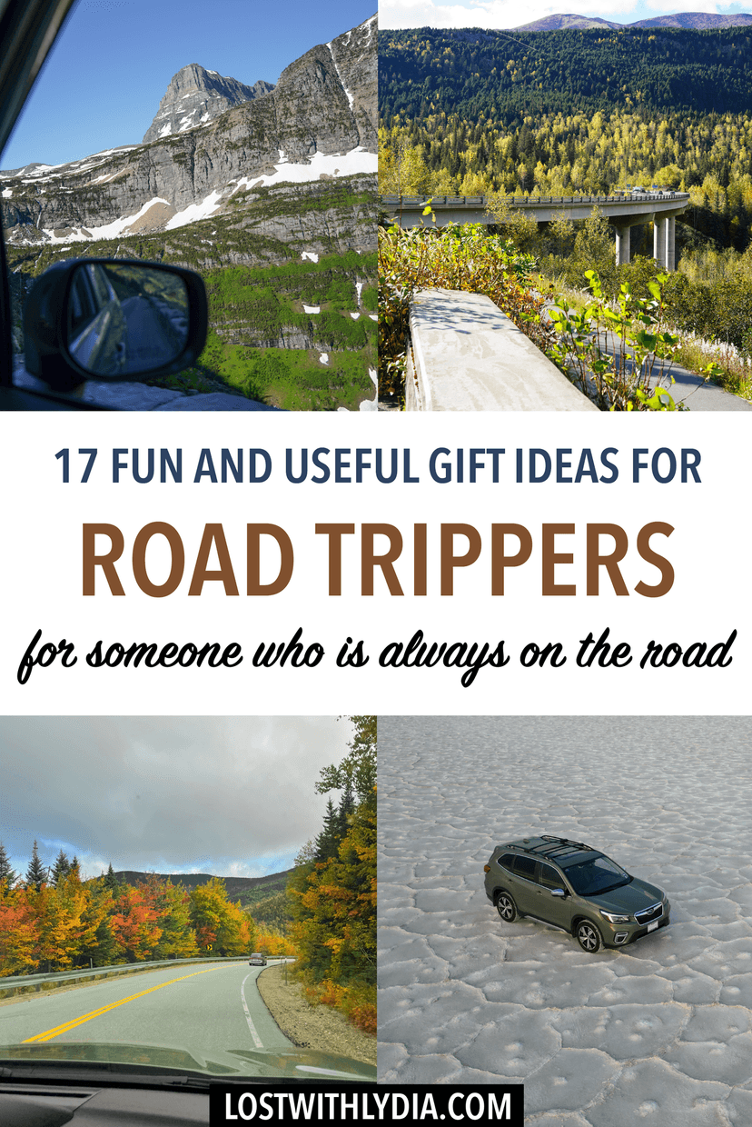 Need some gift ideas for a road tripper in your life? This list includes plenty of fun and useful gifts!