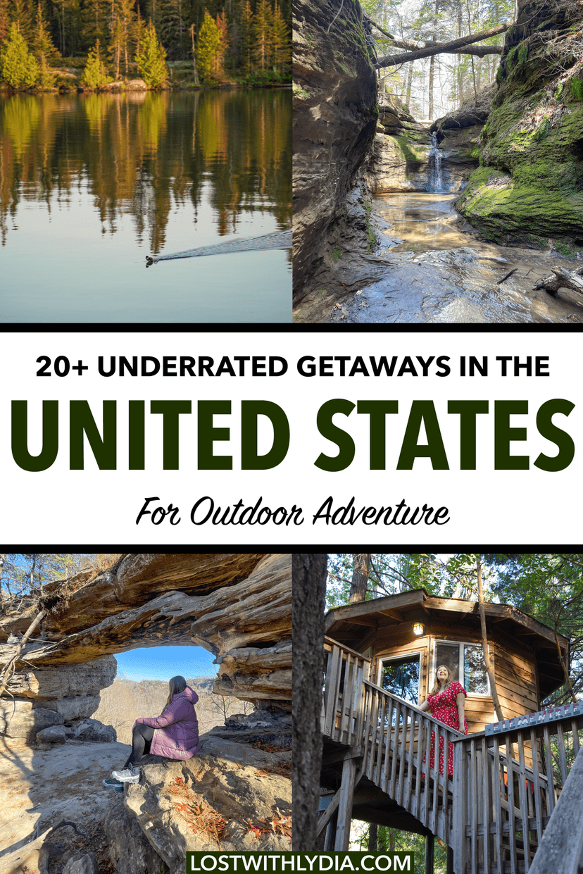 Get some new ideas for underrated vacation destinations across the US! These parks and towns are known for hiking and outdoor recreation without the crowds.