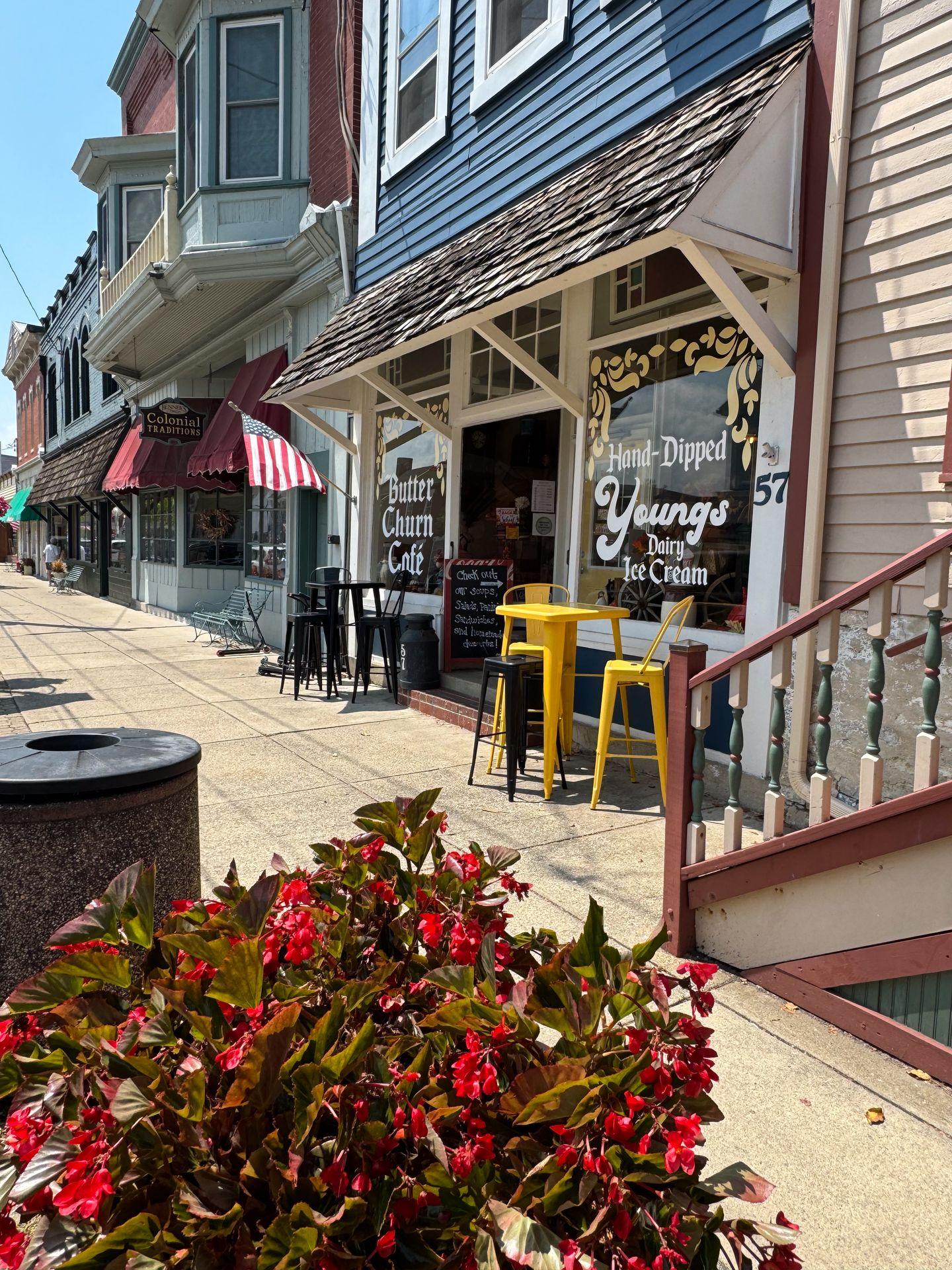 The exterior of Butter Church Cafe in downtown Waynesville