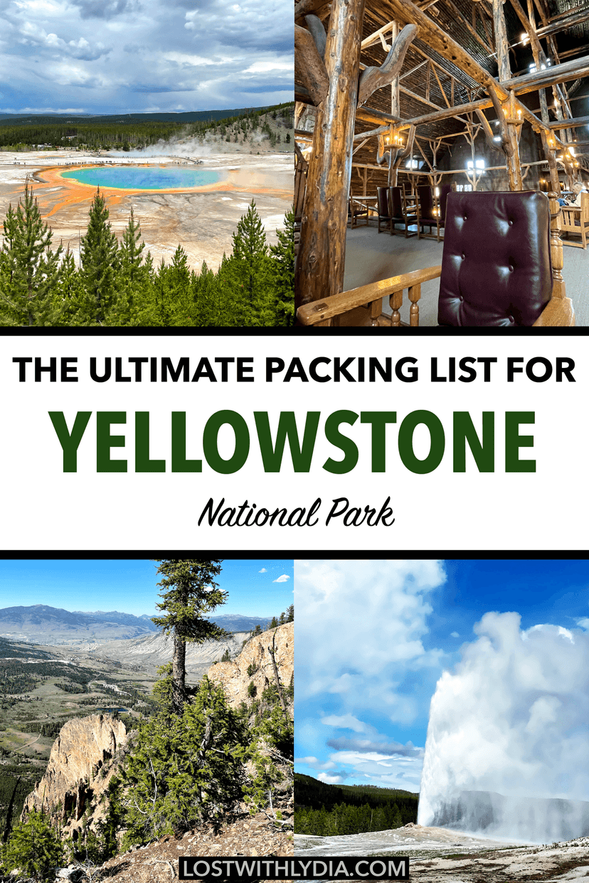 Use this Yellowstone packing list to finish planning your trip to America's first national park! Plus, get tips for a seamless Yellowstone trip.