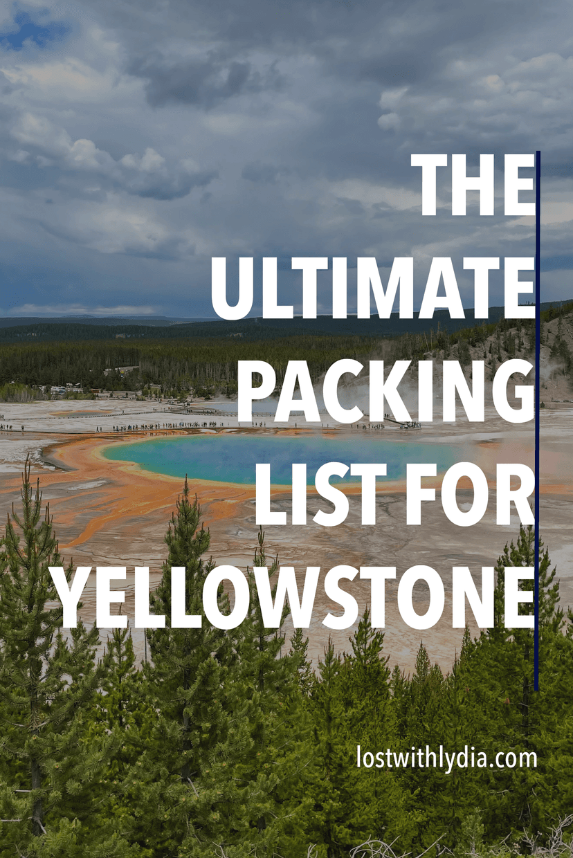 Use this Yellowstone packing list to finish planning your trip to America's first national park! Plus, get tips for a seamless Yellowstone trip.