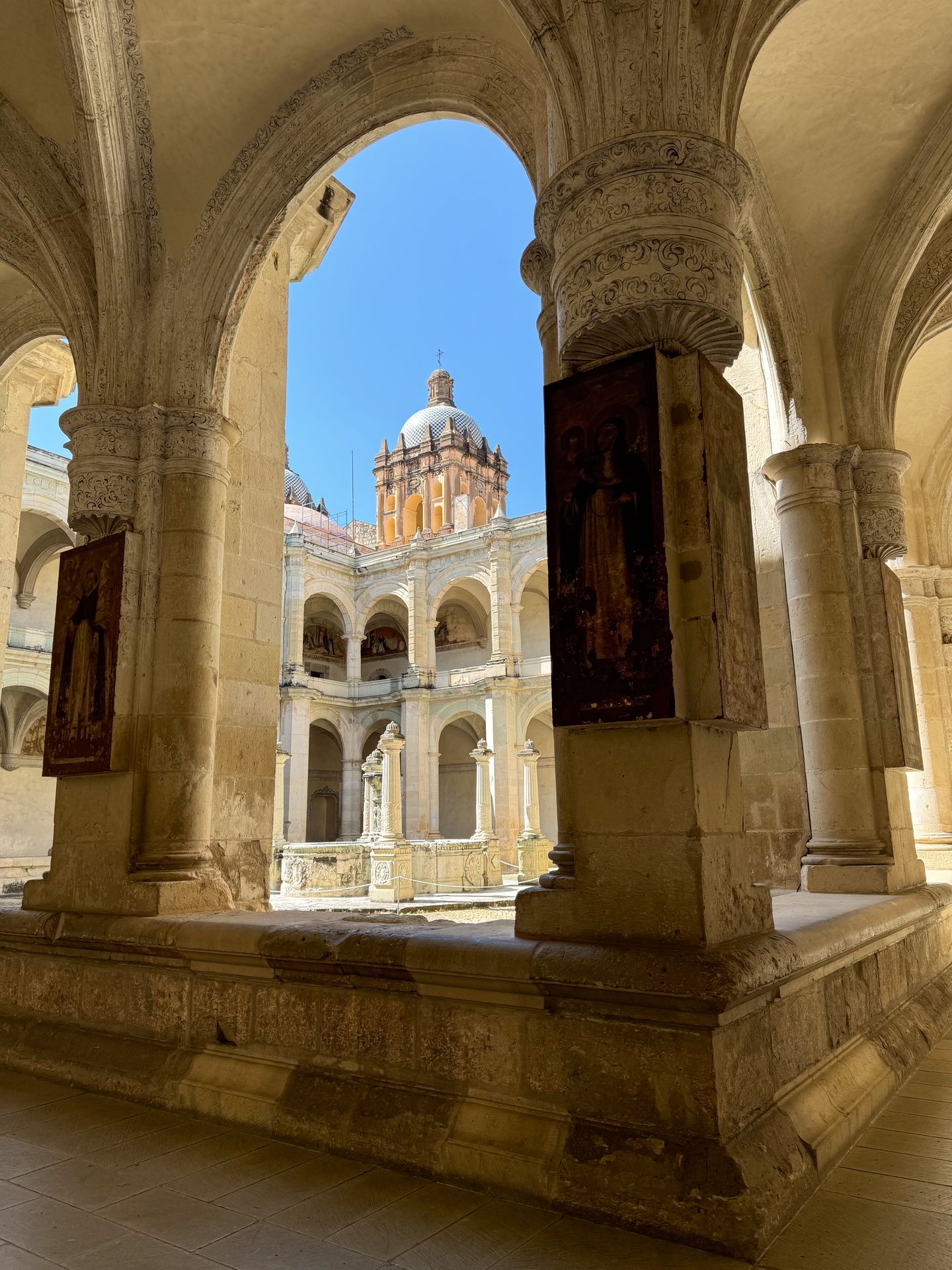 The courtyard of the Oaxaca Museum of Cultures