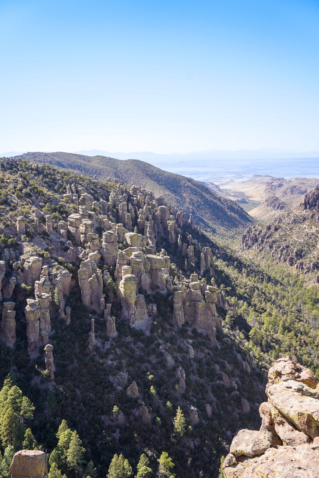 The view from Inspiration Point at Chiricahua National Monument
