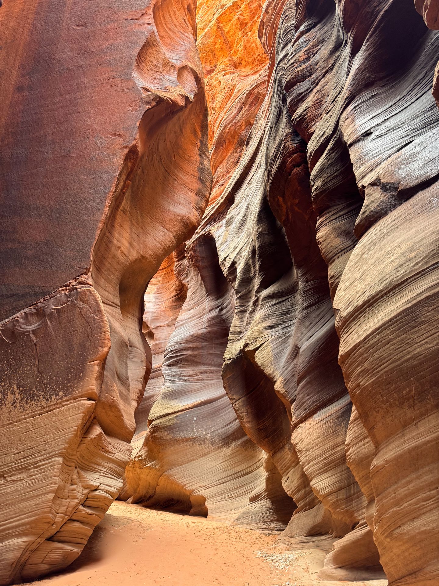 A view inside Buckskin Gulch.
