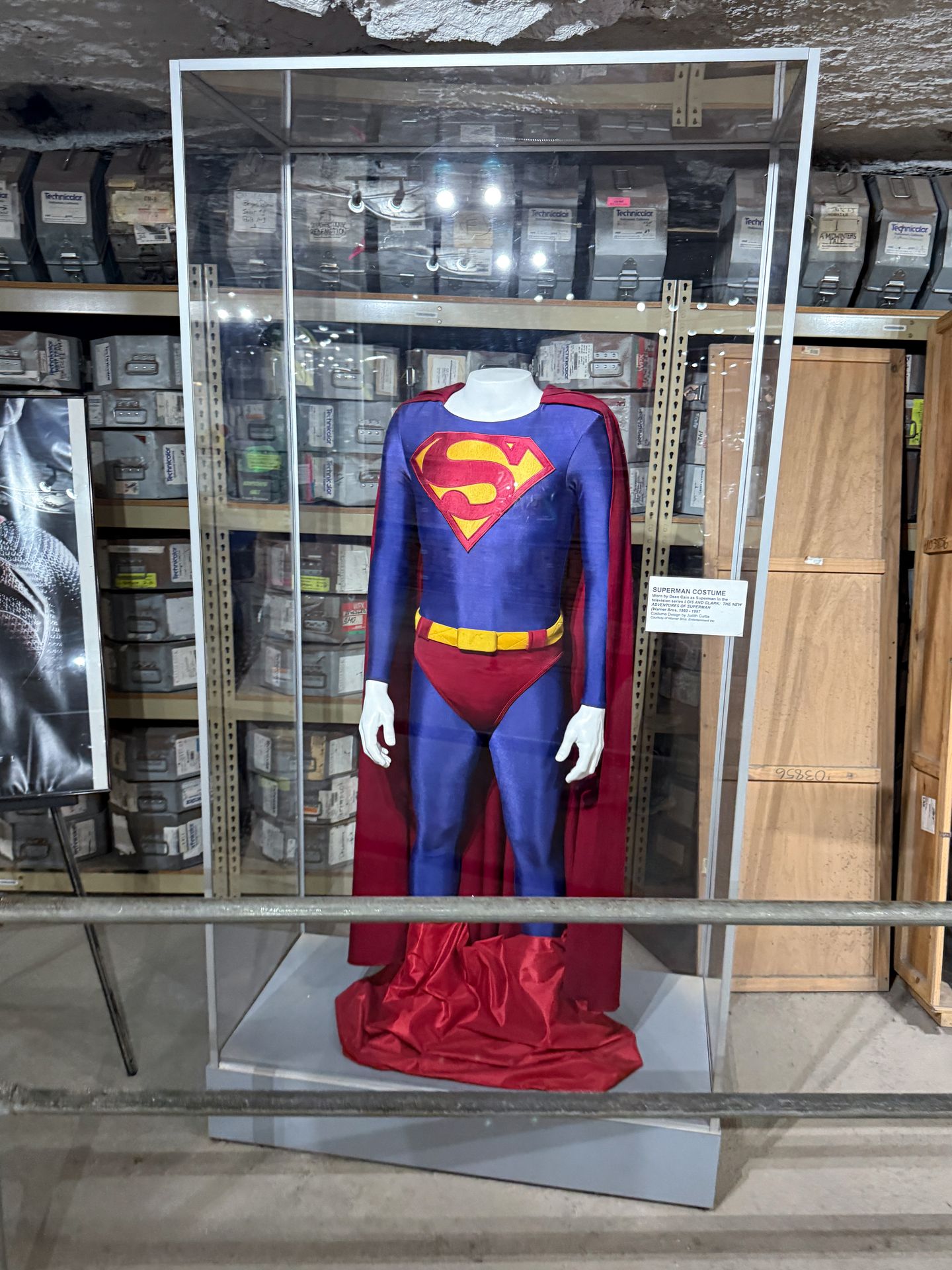 A Superman costume inside the Underground Salt Museum in Strateca