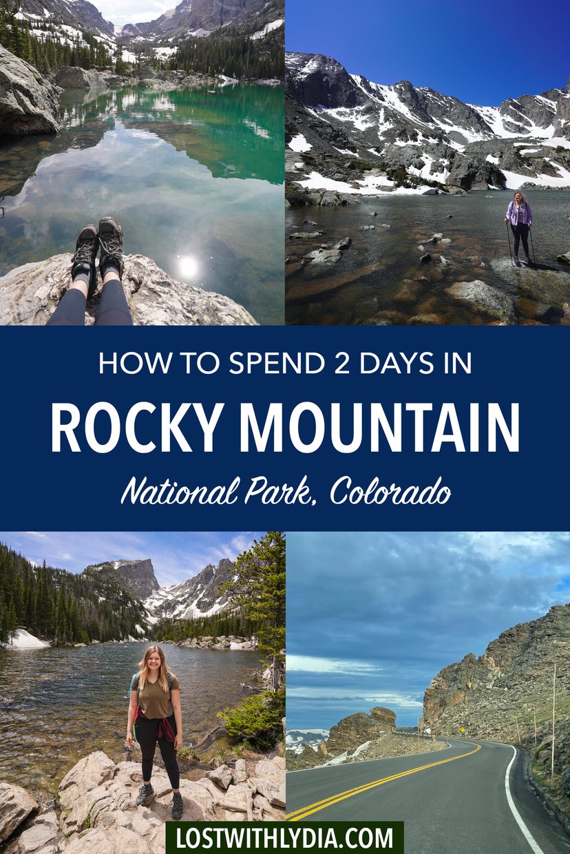 Learn how to spend 2 days in Rocky Mountain National Park in the summer! This guide includes hiking, scenic drives, food in Estes Park and more.