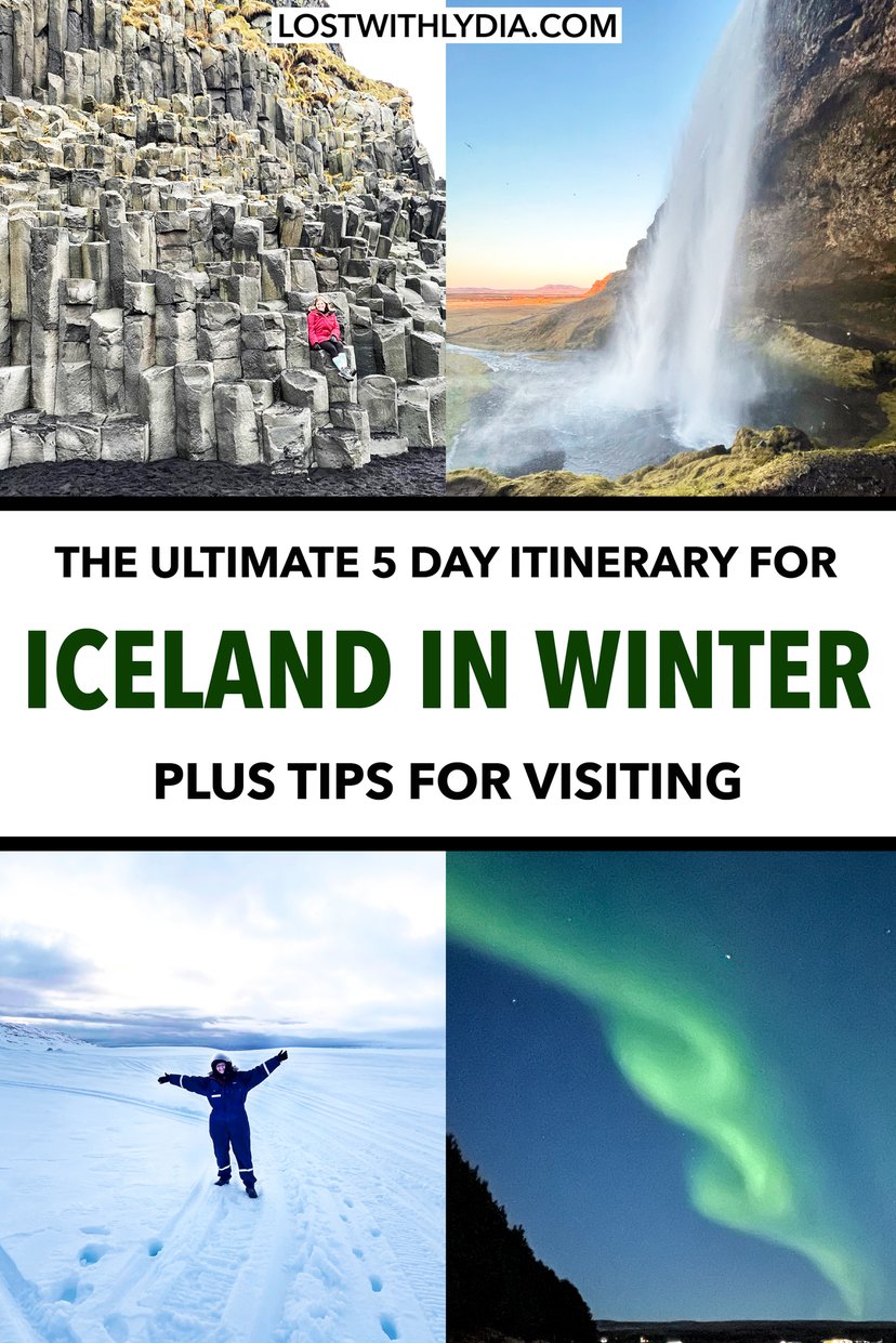 Considering a trip to Iceland in the winter? This blog includes pros and cons of Iceland in the winter, an epic 5 Day Iceland itinerary and more.