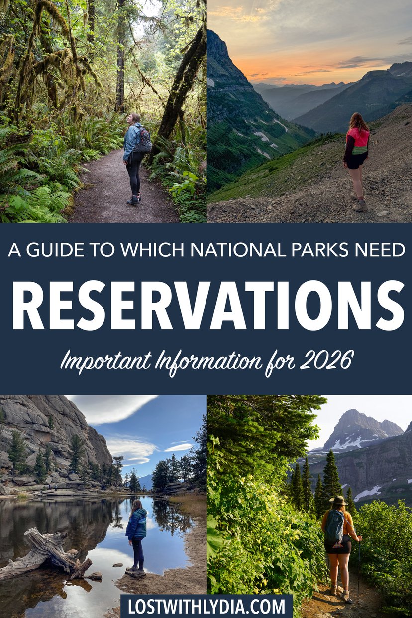 Learn about which US national park require reservations in 2026! This guide includes information about reservations in Rocky Mountain National Park, and more.